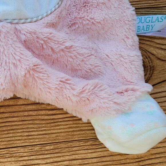 Baby Lovey Elephant Plush Pink Unstuffed Body Douglas Comfort Security Blanket - Picture 5 of 9